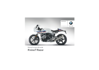 BMW R nineT Racer - Navod k obsluze CZ 2016 